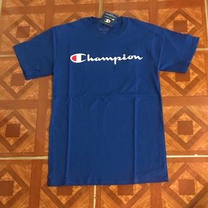 Champion cotton tee blue